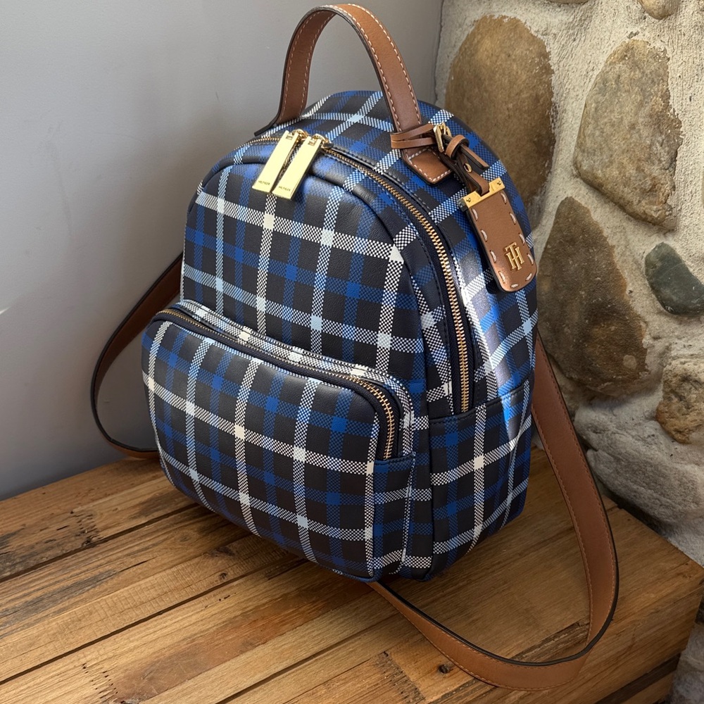 Tommy Hilfiger Plaid Mini Backpack